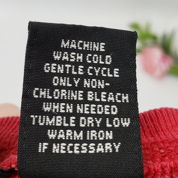 Vintage Y2k Xhilaration Baby Tee T-Shirt Women's L Burgundy Red Heather Ringer - Picture 4 of 5